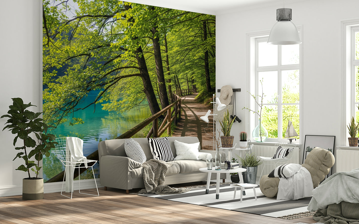 Lakeside Serenity Wall Mural