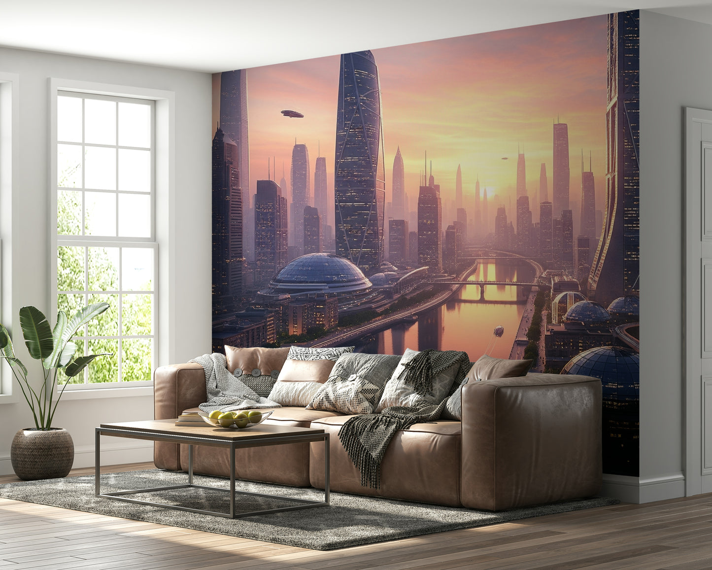 Future Metropolis Wall Mural