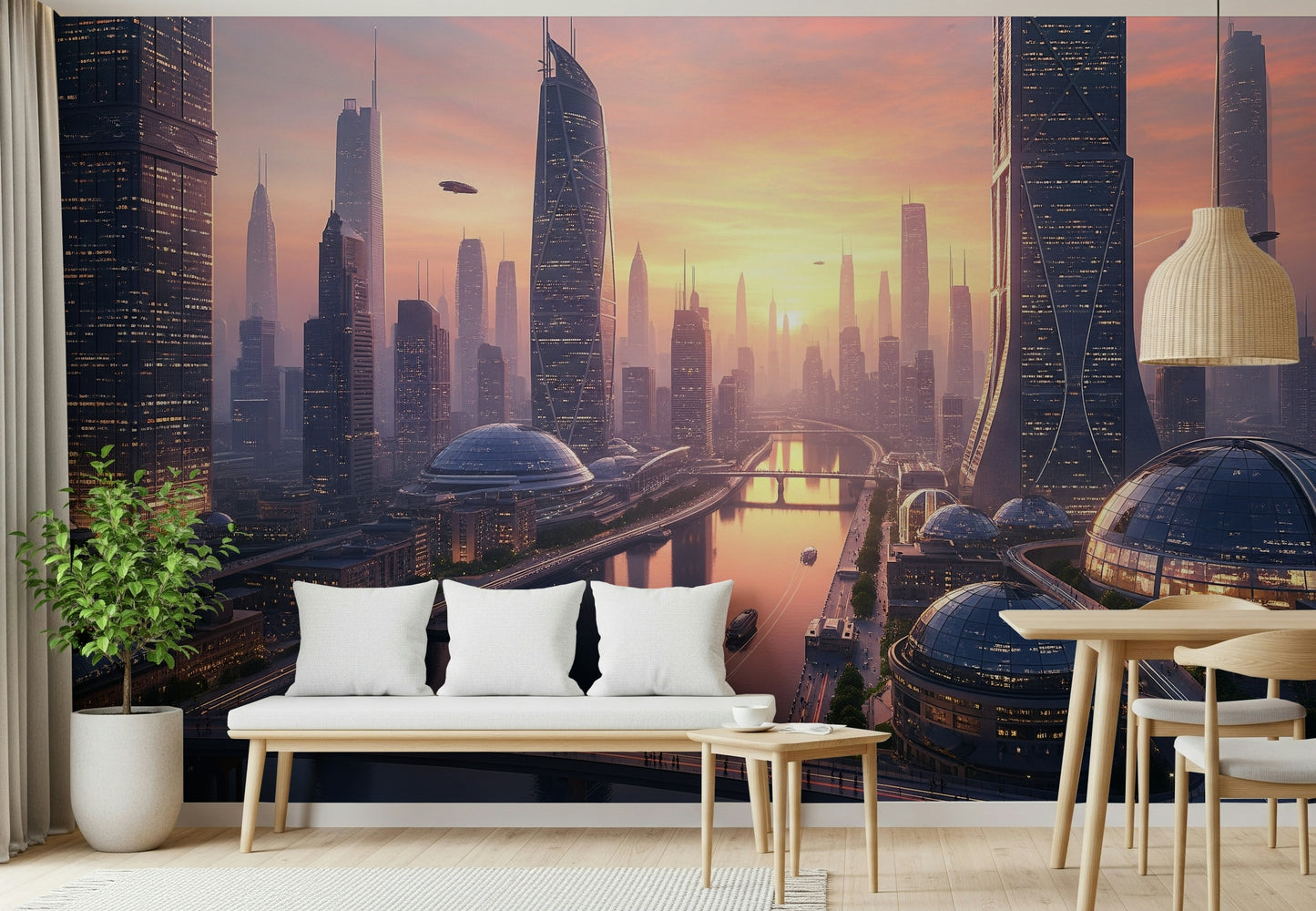 Future Metropolis Wall Mural