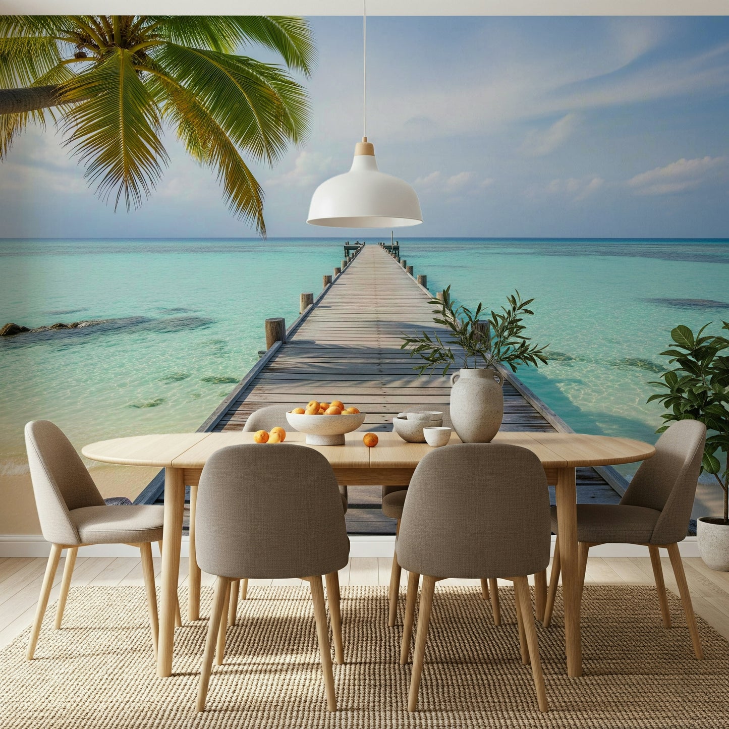 Ocean Pier Dream Wall Mural