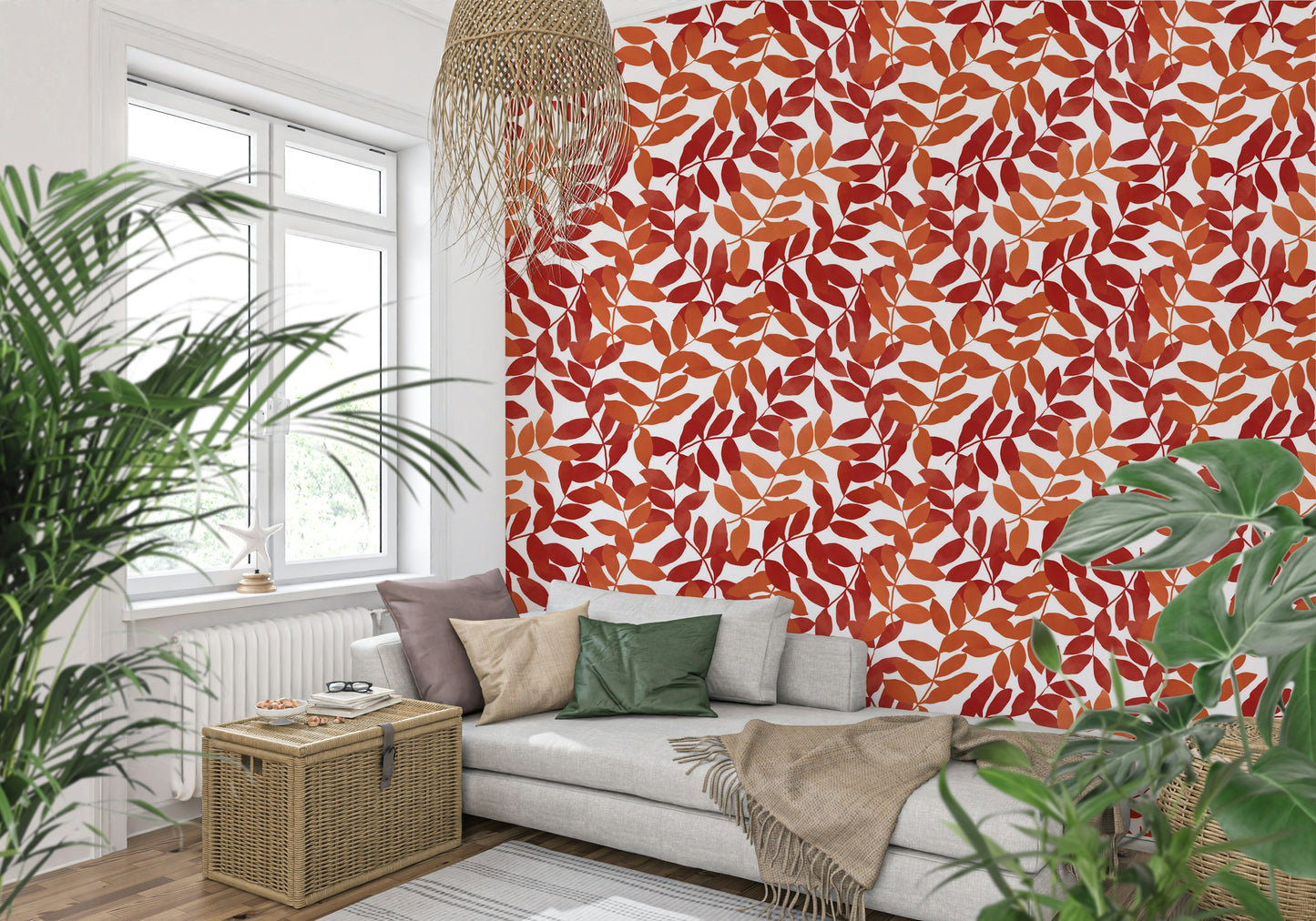 Rustic Leaves Wallpaper⁠