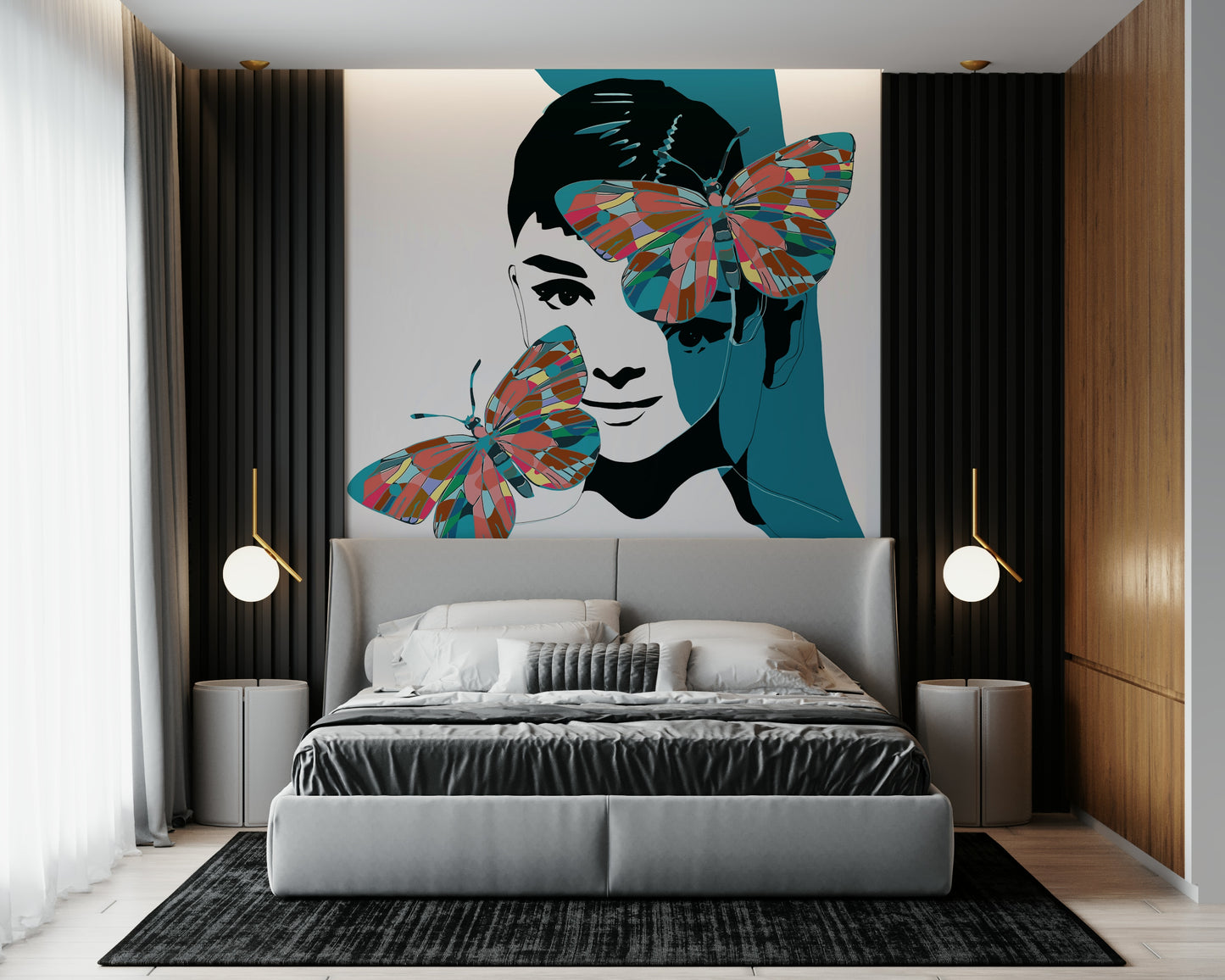 Butterfly Muse Wall Mural