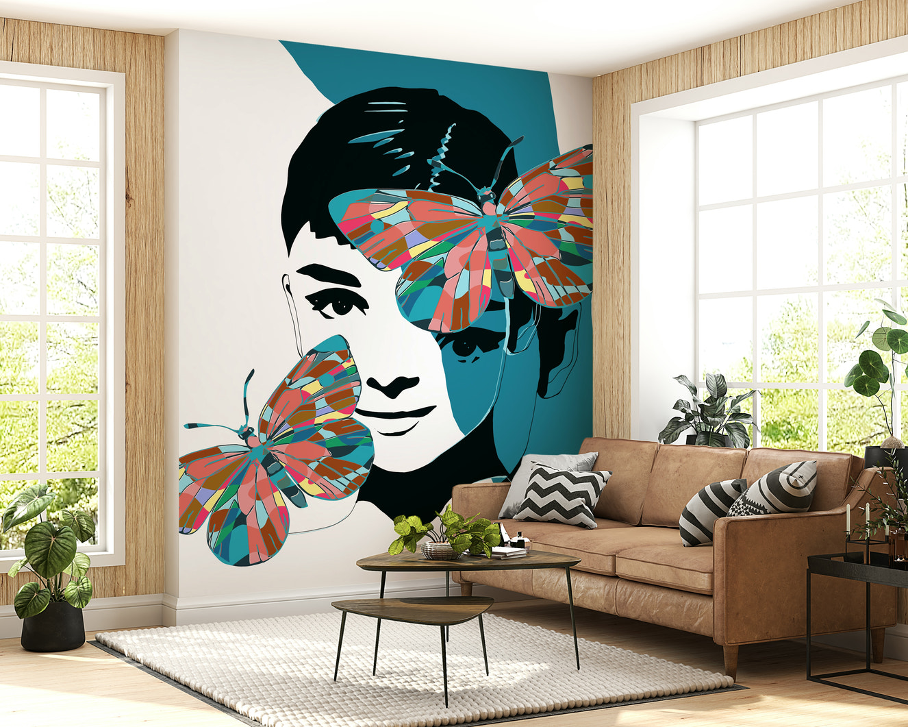 Butterfly Muse Wall Mural