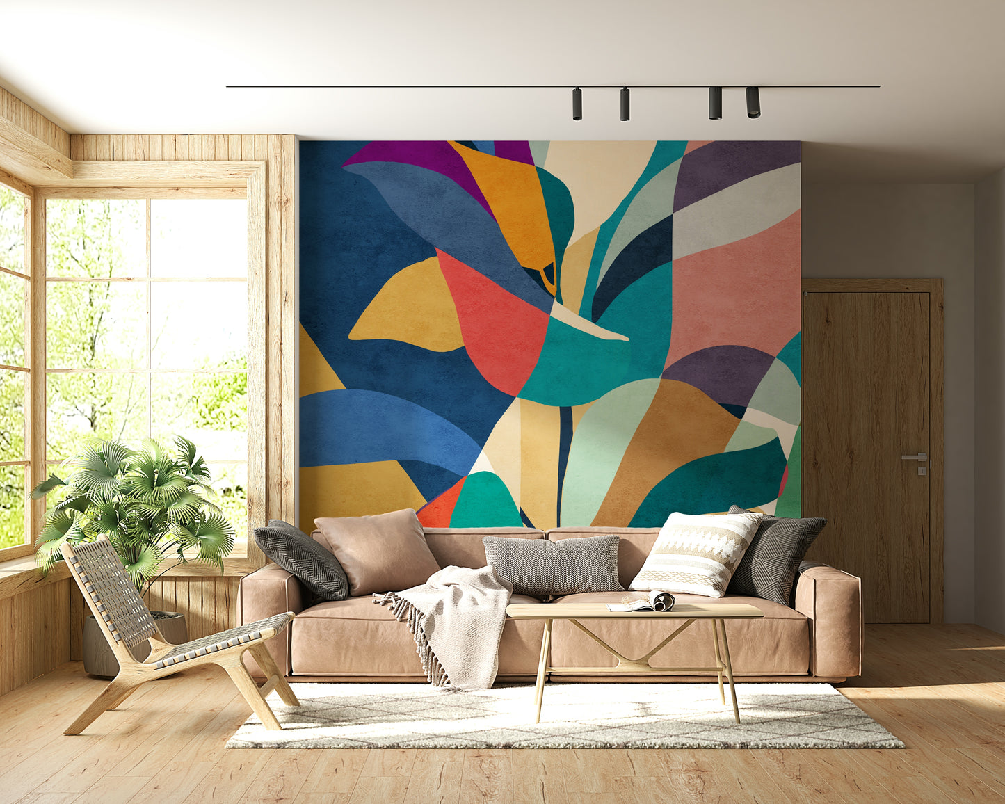 Mosaic Flora Wall Mural