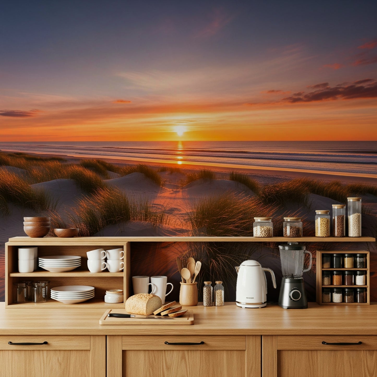 Golden Dune Dawn Wall Mural