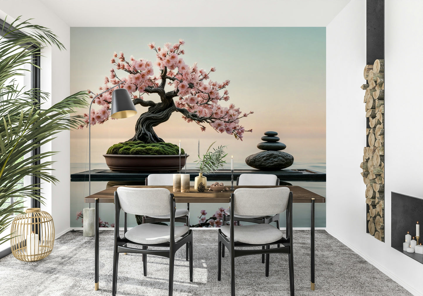 Zen Blossom Balance Wall Mural