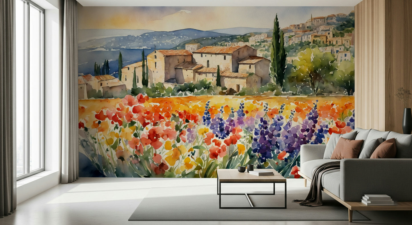 Provençal Vista Wall Mural