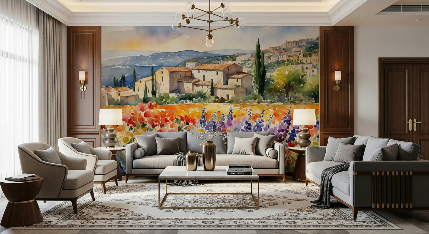 Provençal Vista Wall Mural