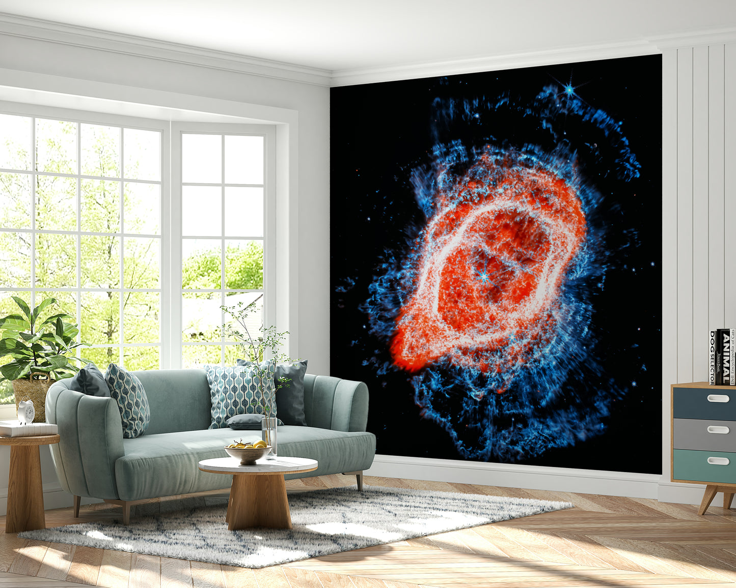 Cosmic Bloom Wall Mural