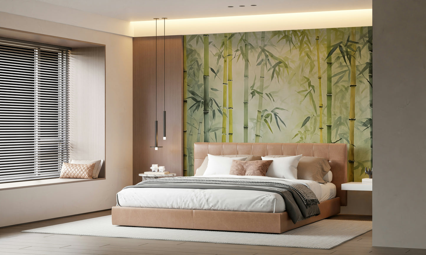 Bamboo Forest Serenity Wall Mural