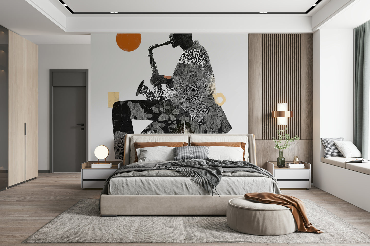 Urban Jazz Wall Mural