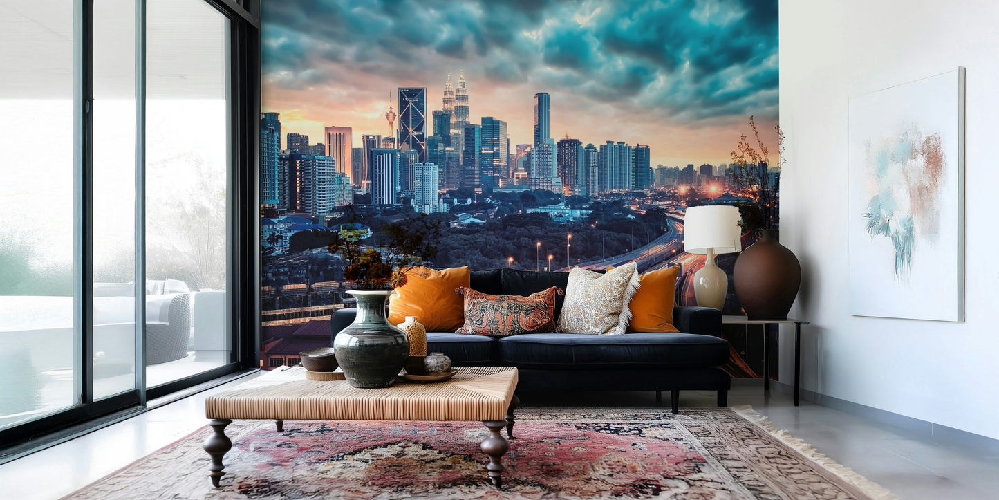 Cityscape Dawn Wall Mural