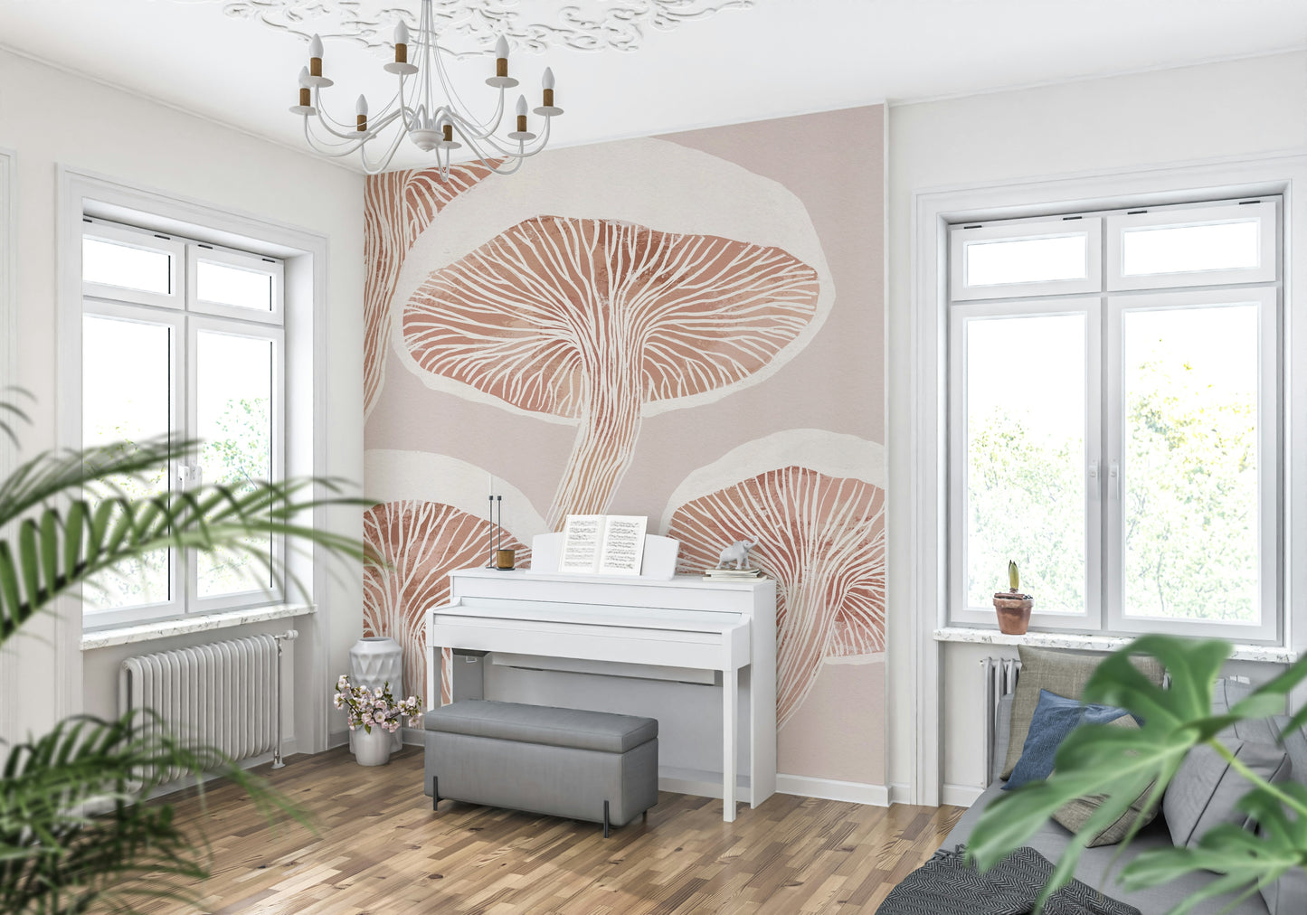 Fungi Forest Charm Wall Mural