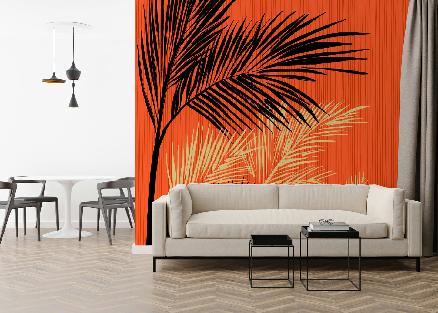 Palms at Sunset Wall Mural