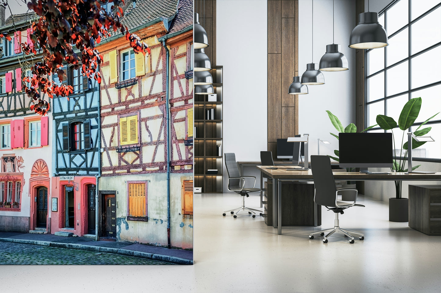 Vintage Alsace Wall Mural