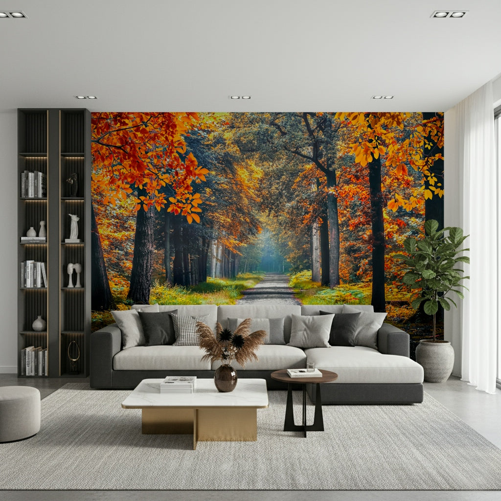 Autumn Path Wall Mural
