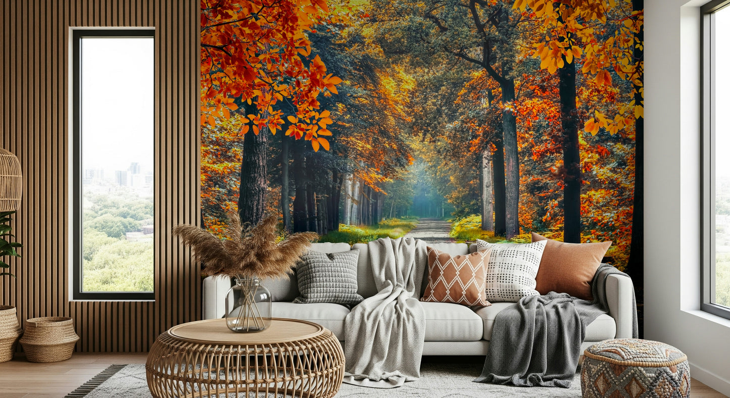 Autumn Path Wall Mural