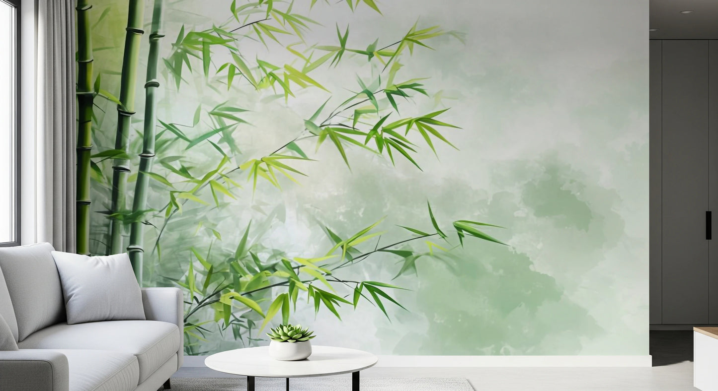 Tranquil Bamboo Wall Mural