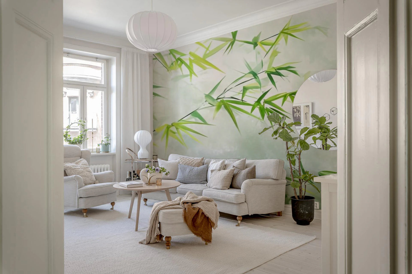 Tranquil Bamboo Wall Mural