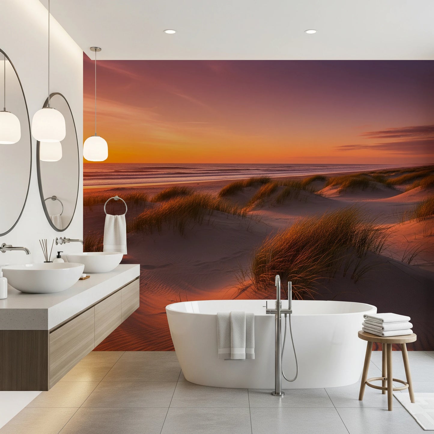 Golden Hour Dunes Wall Mural