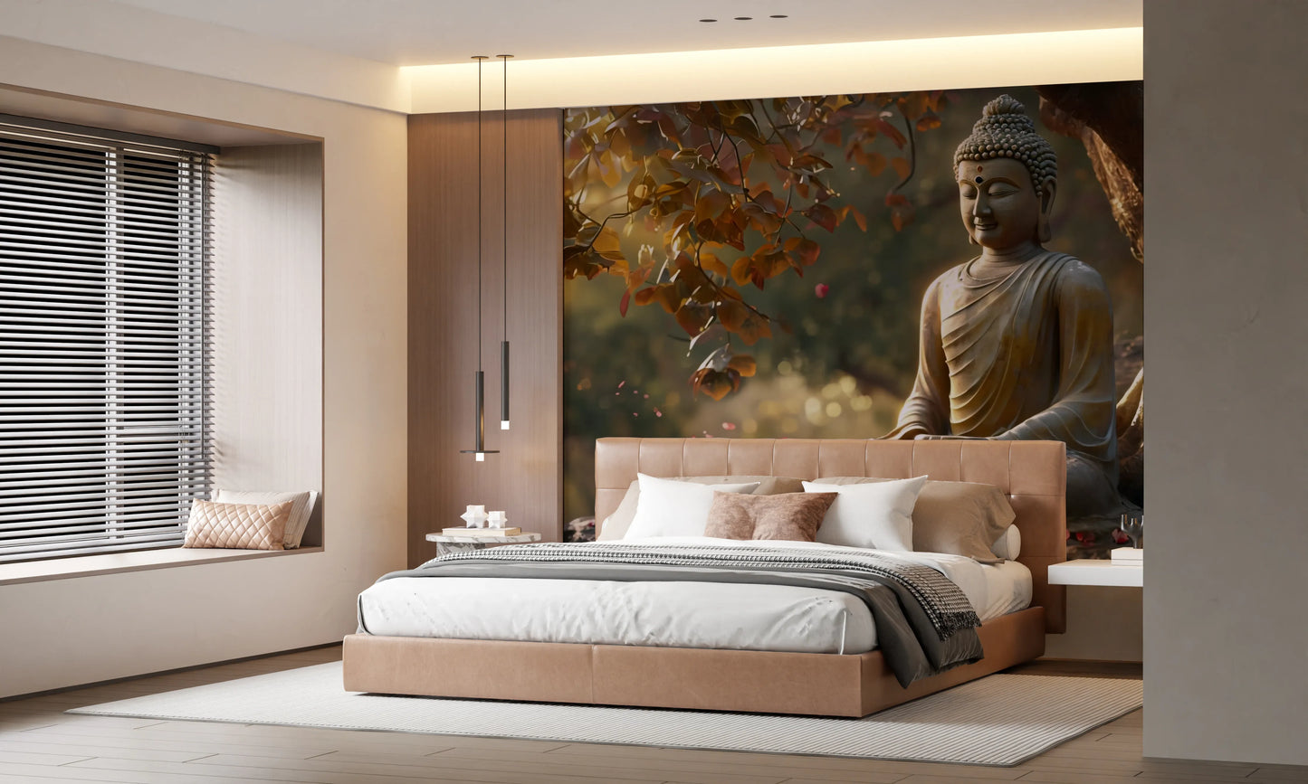 Zen Garden Buddha Wall Mural