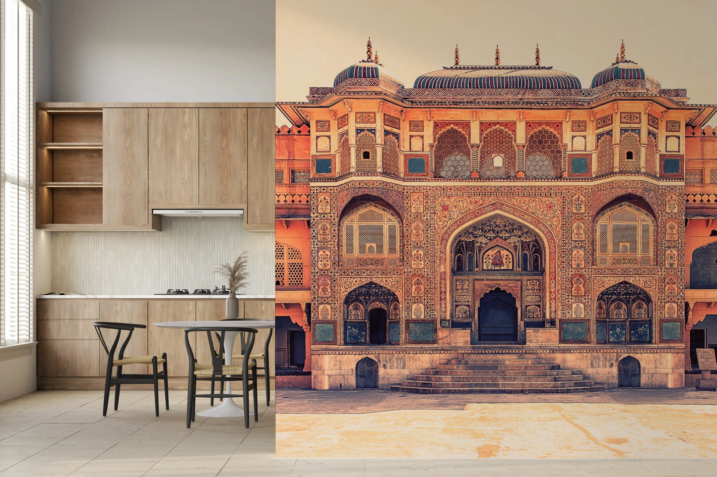 Amber Palace Grandeur Wall Mural