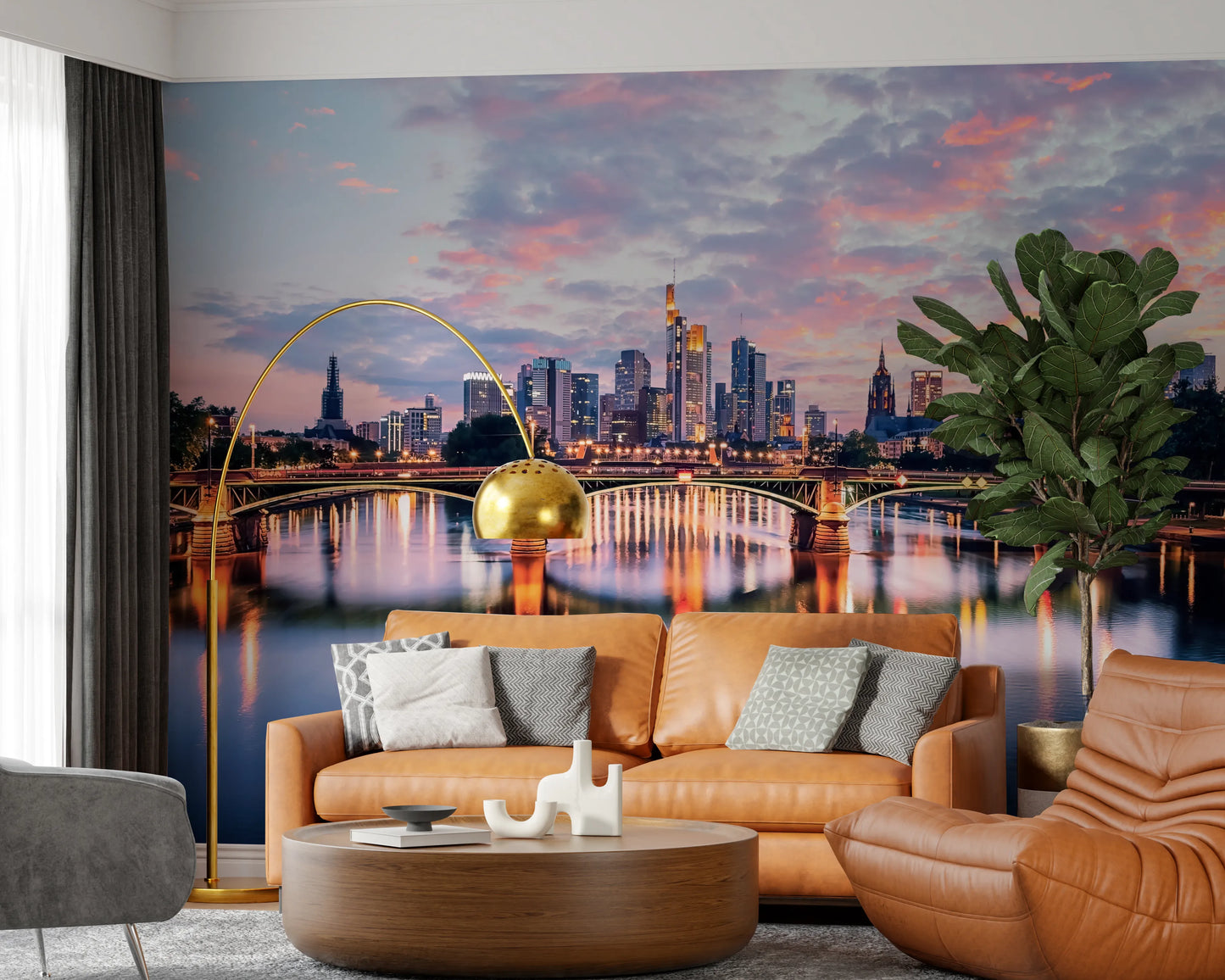 Frankfurt Dawn Wall Mural