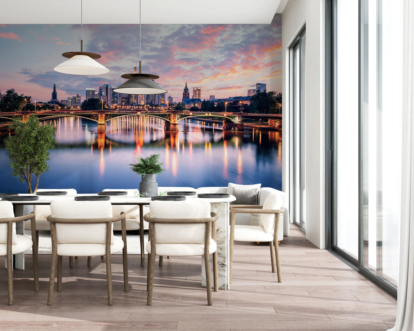 Frankfurt Dawn Wall Mural