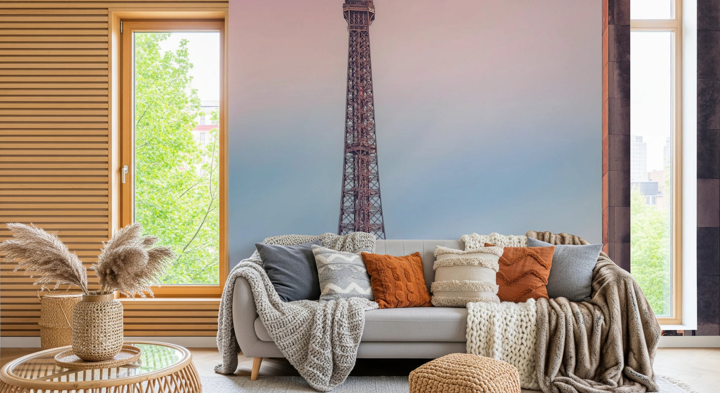 Tour Eiffel Sunset Wall Mural