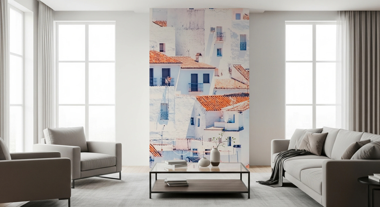 Spanish Townscape Wall Mural