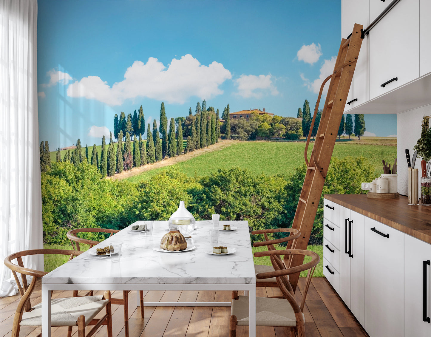 Tuscan Hillside Wall Mural