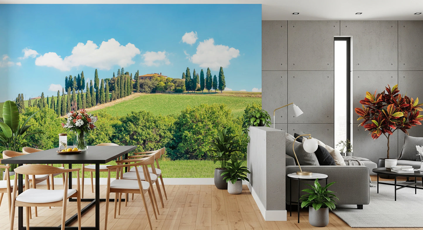 Tuscan Hillside Wall Mural