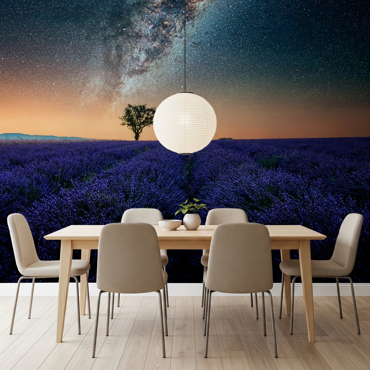 Lavender Night Wall Mural