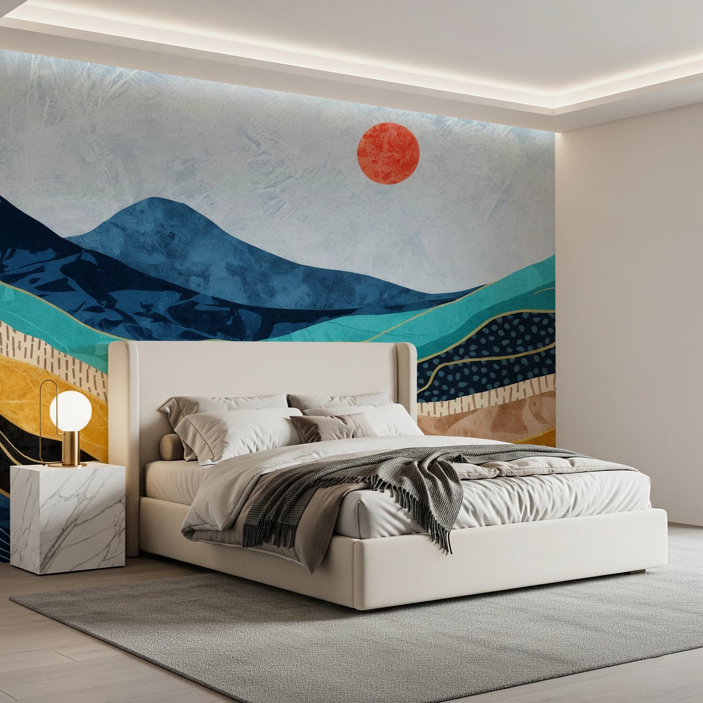 Layered Landscape Wall Mural