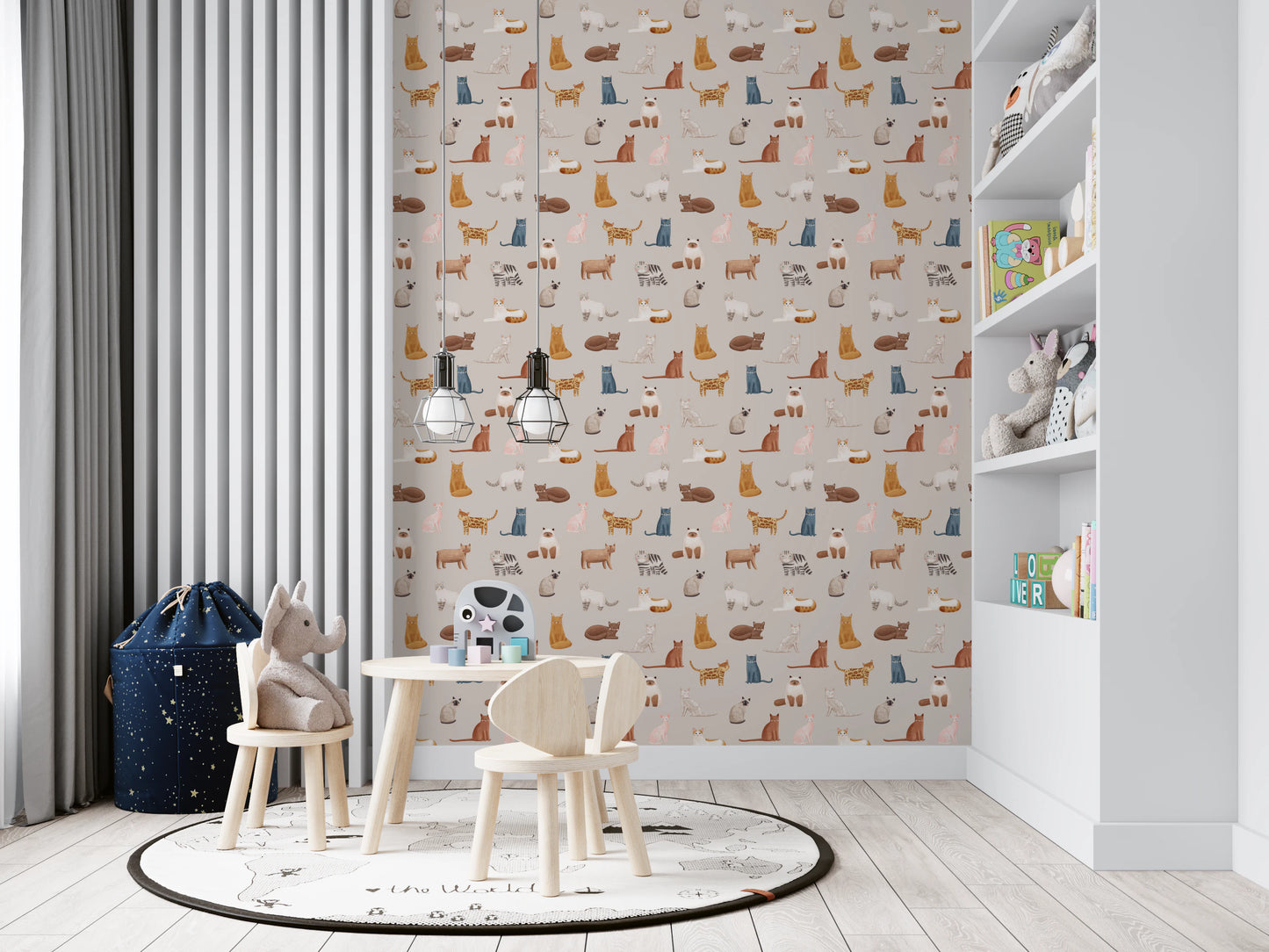 Purrfectly Pawsome Cats Wallpaper⁠