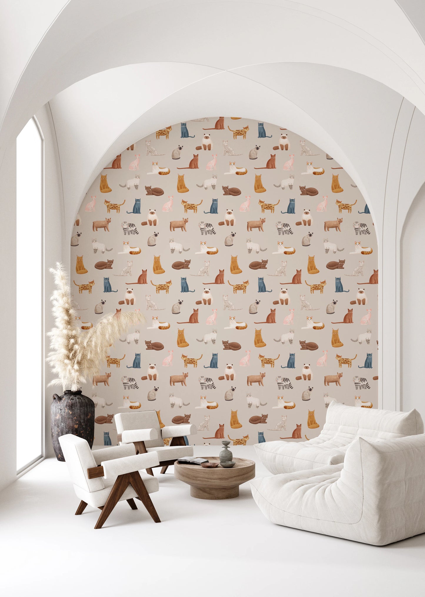 Purrfectly Pawsome Cats Wallpaper⁠