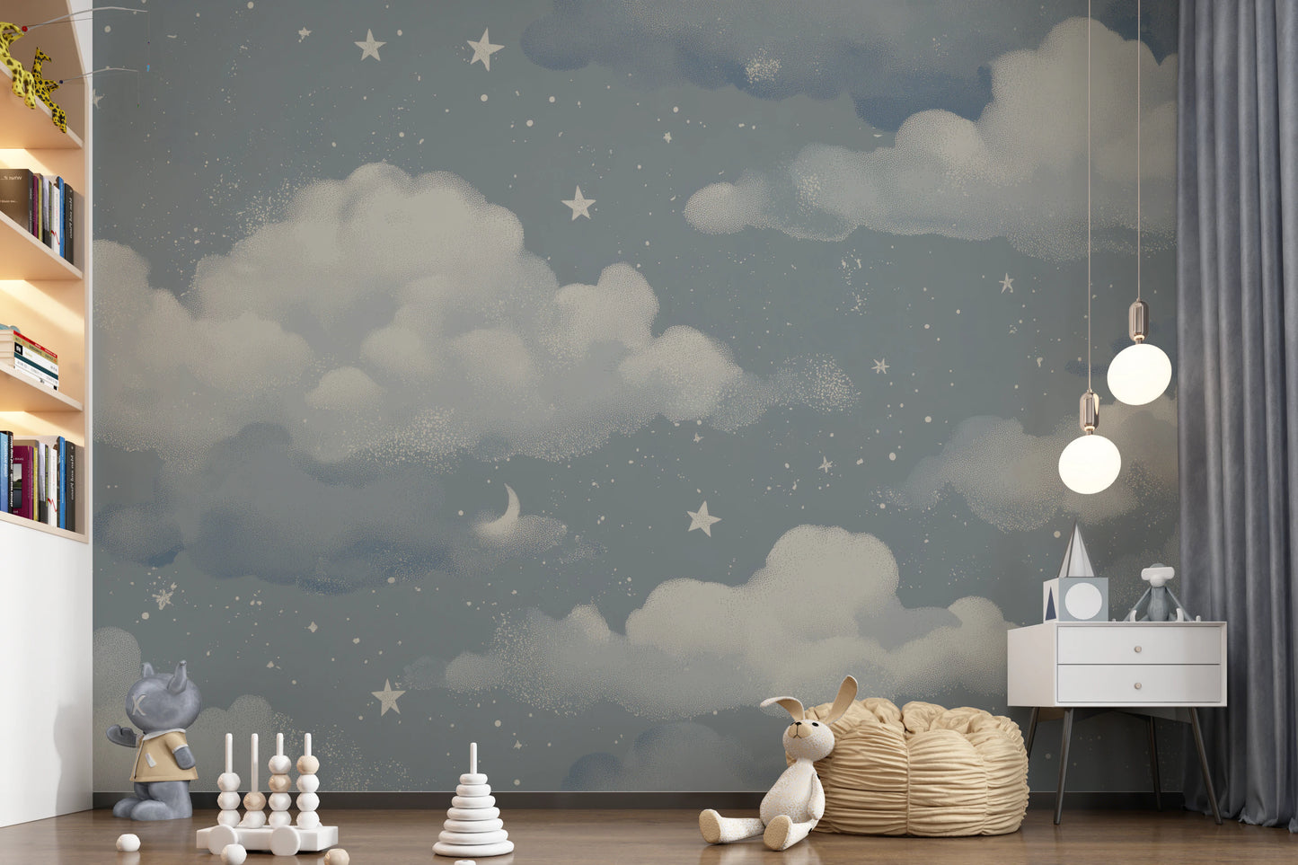 Sweet Dreams – Blue Wall Mural