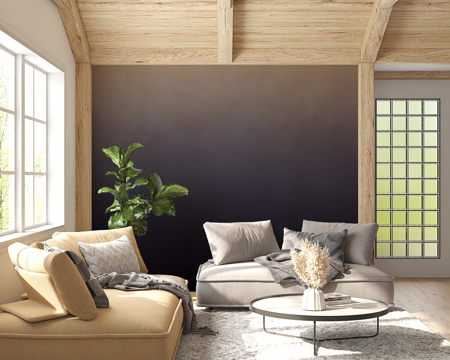 Dirty Paper - Ombre Dusk Wall Mural