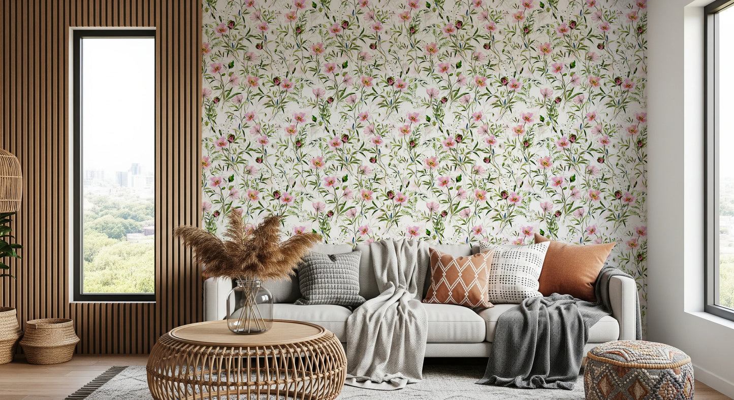 Blush Floral Dream By Uta Naumann Wallpaper⁠