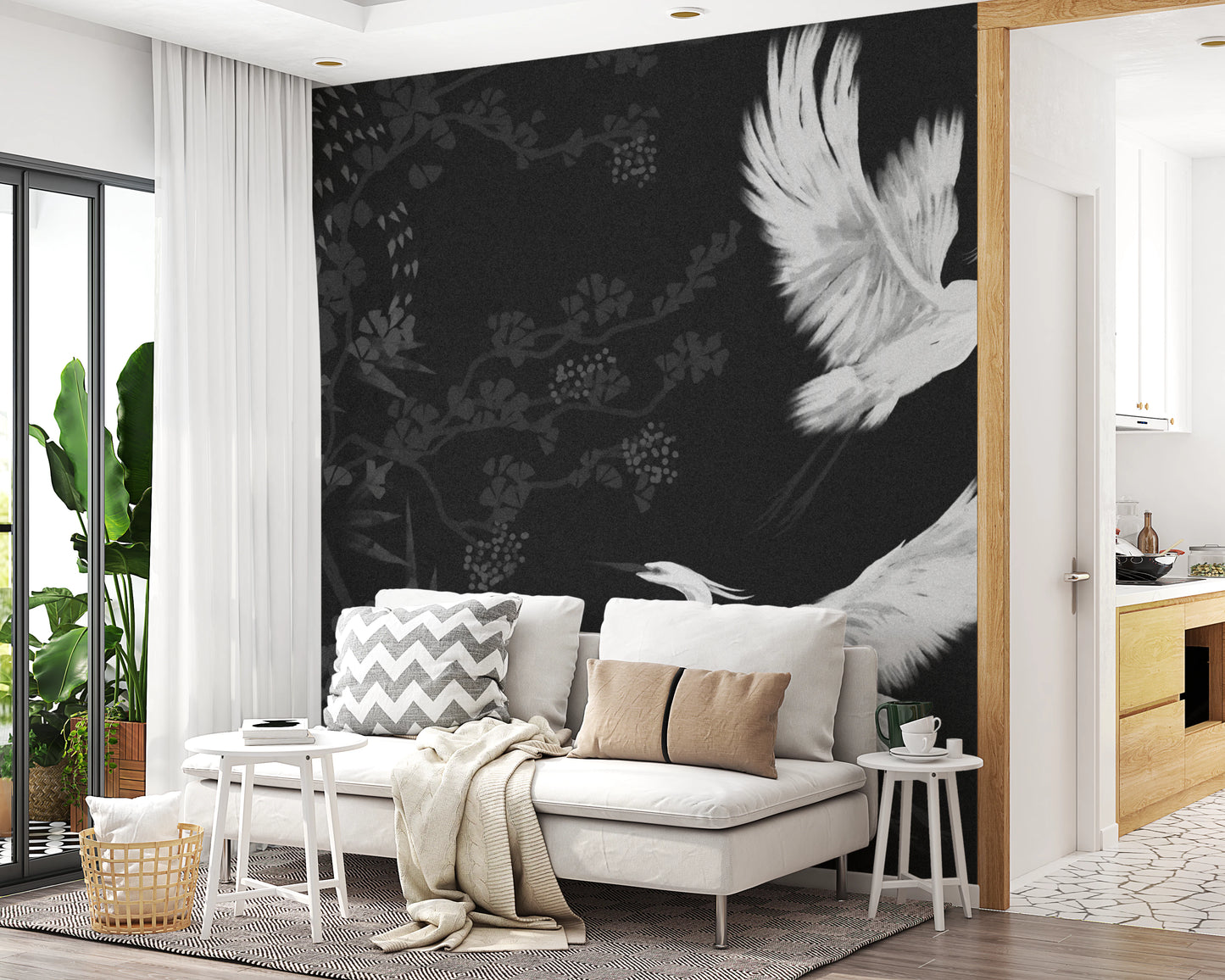 Night Heron's Grace Wall Mural