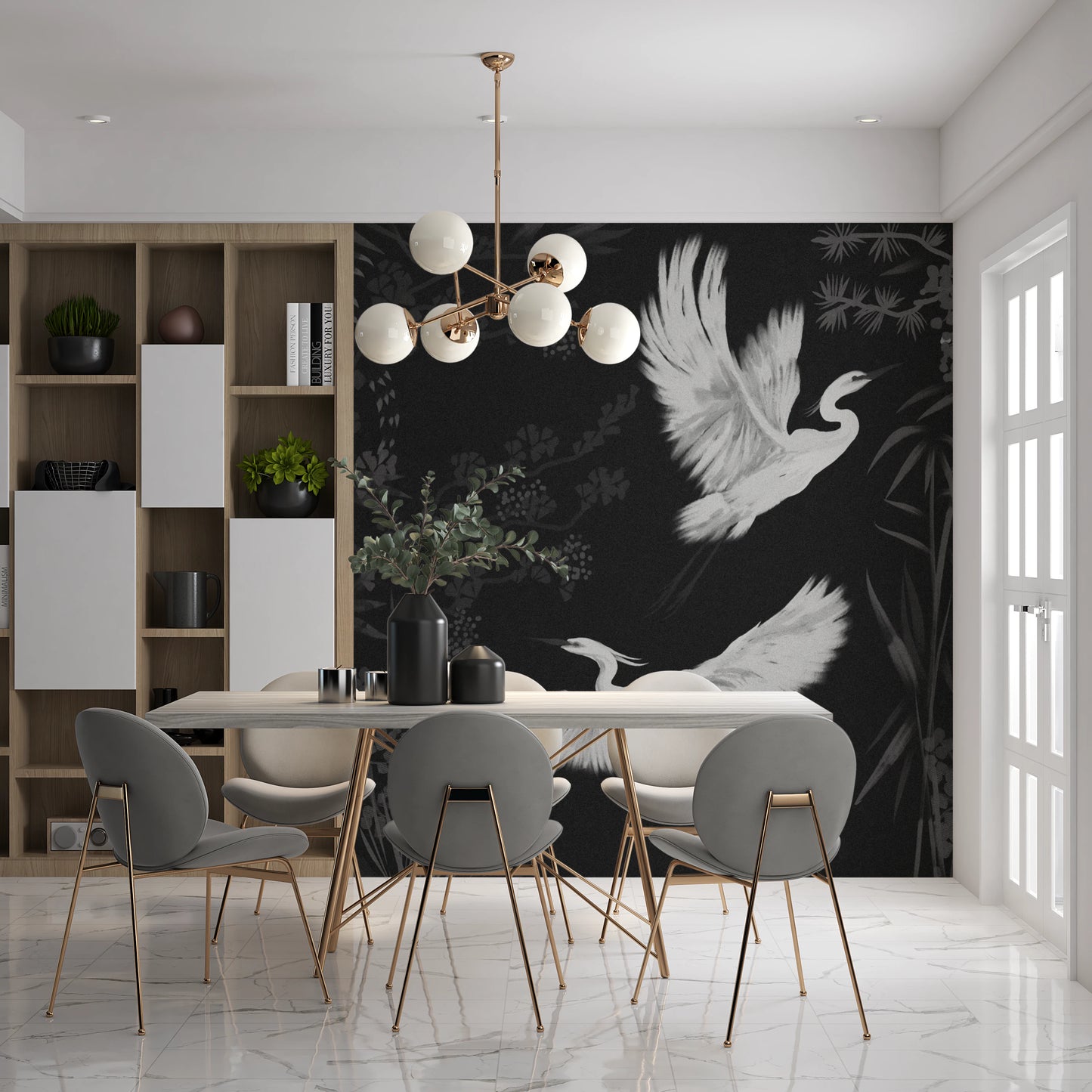 Night Heron's Grace Wall Mural