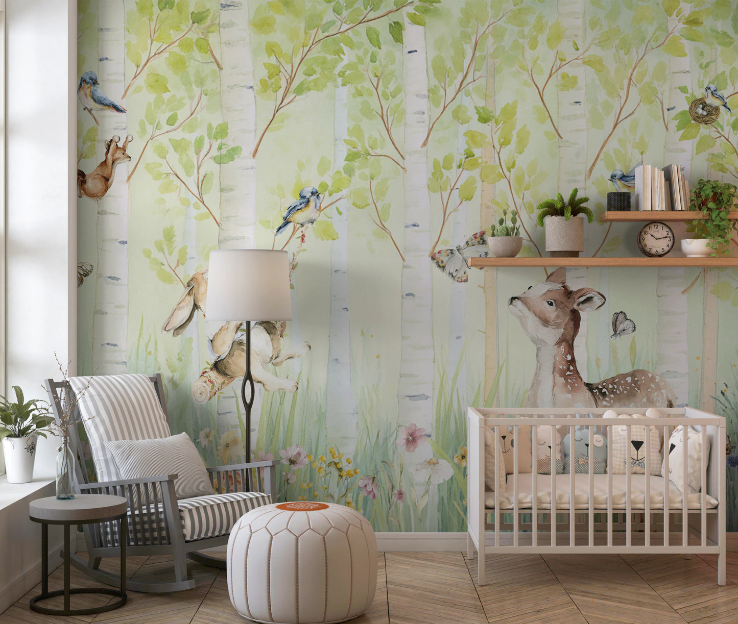 Enchanted Forest Nursery Friends Wall Mural