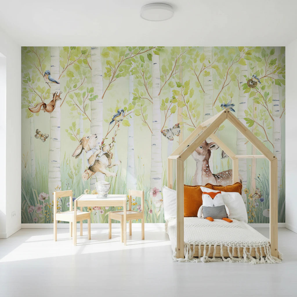 Enchanted Forest Nursery Friends Wall Mural