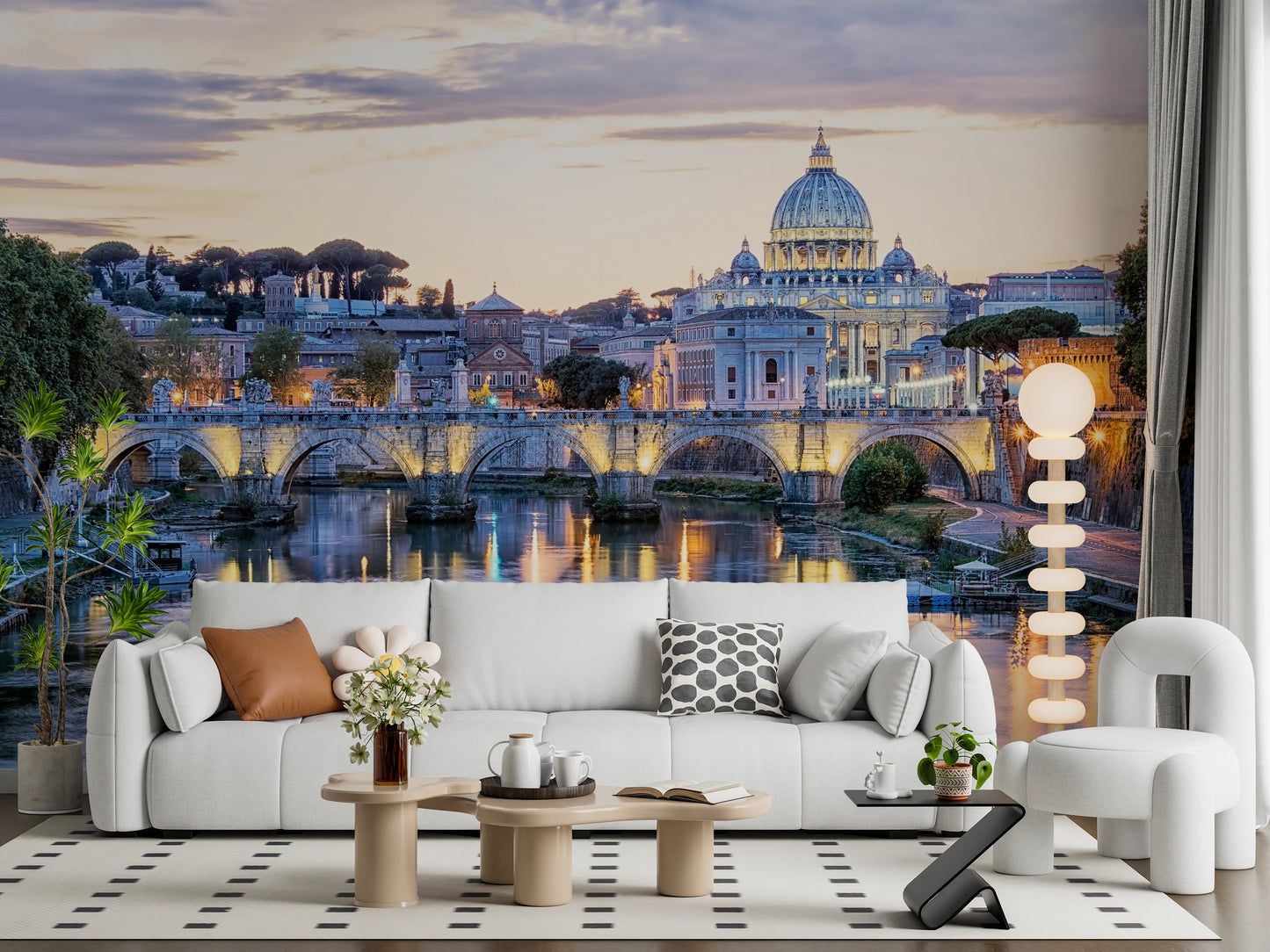 Eternal City Lights Wall Mural