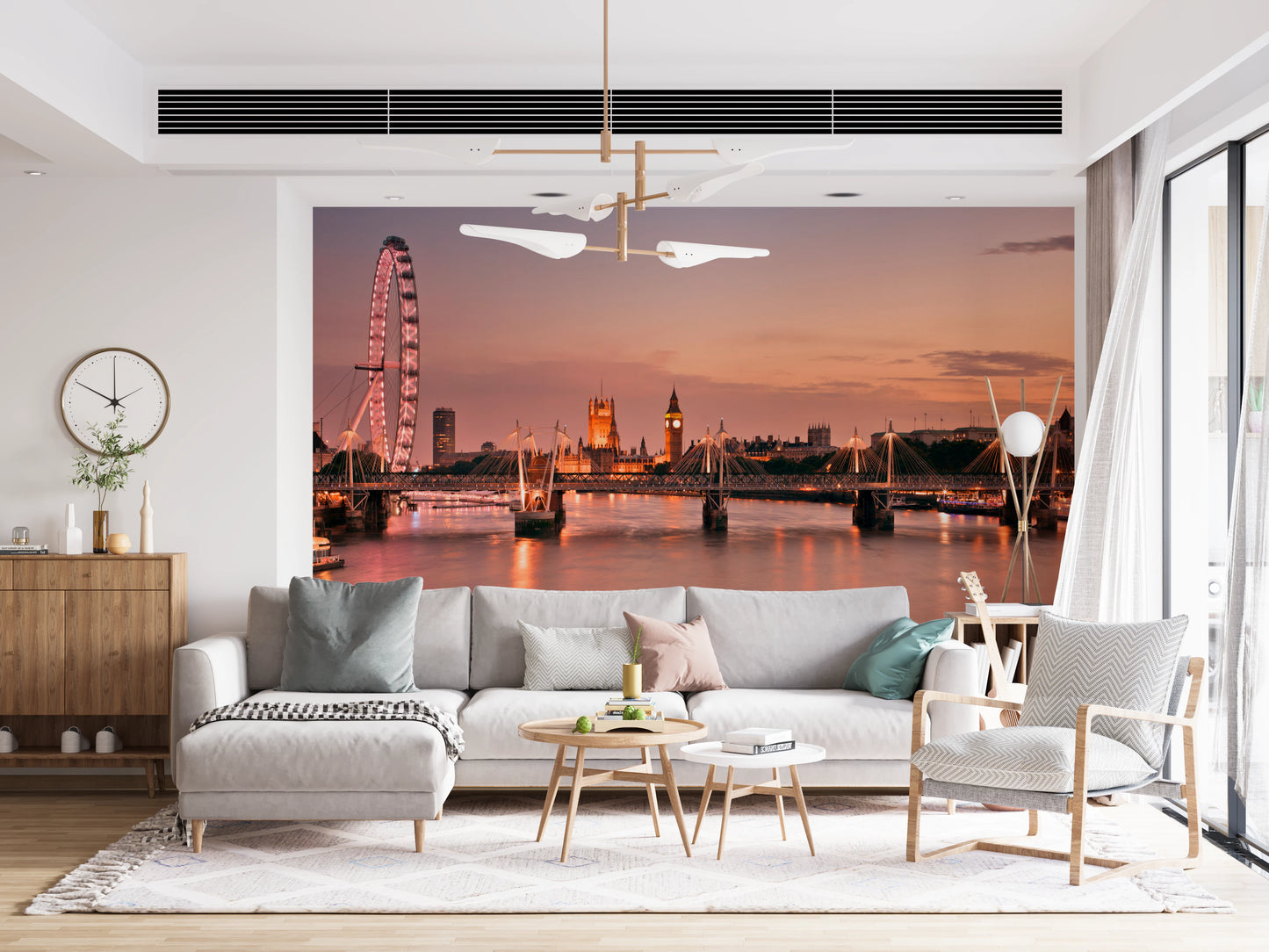 Iconic London at Dusk Wall Mural