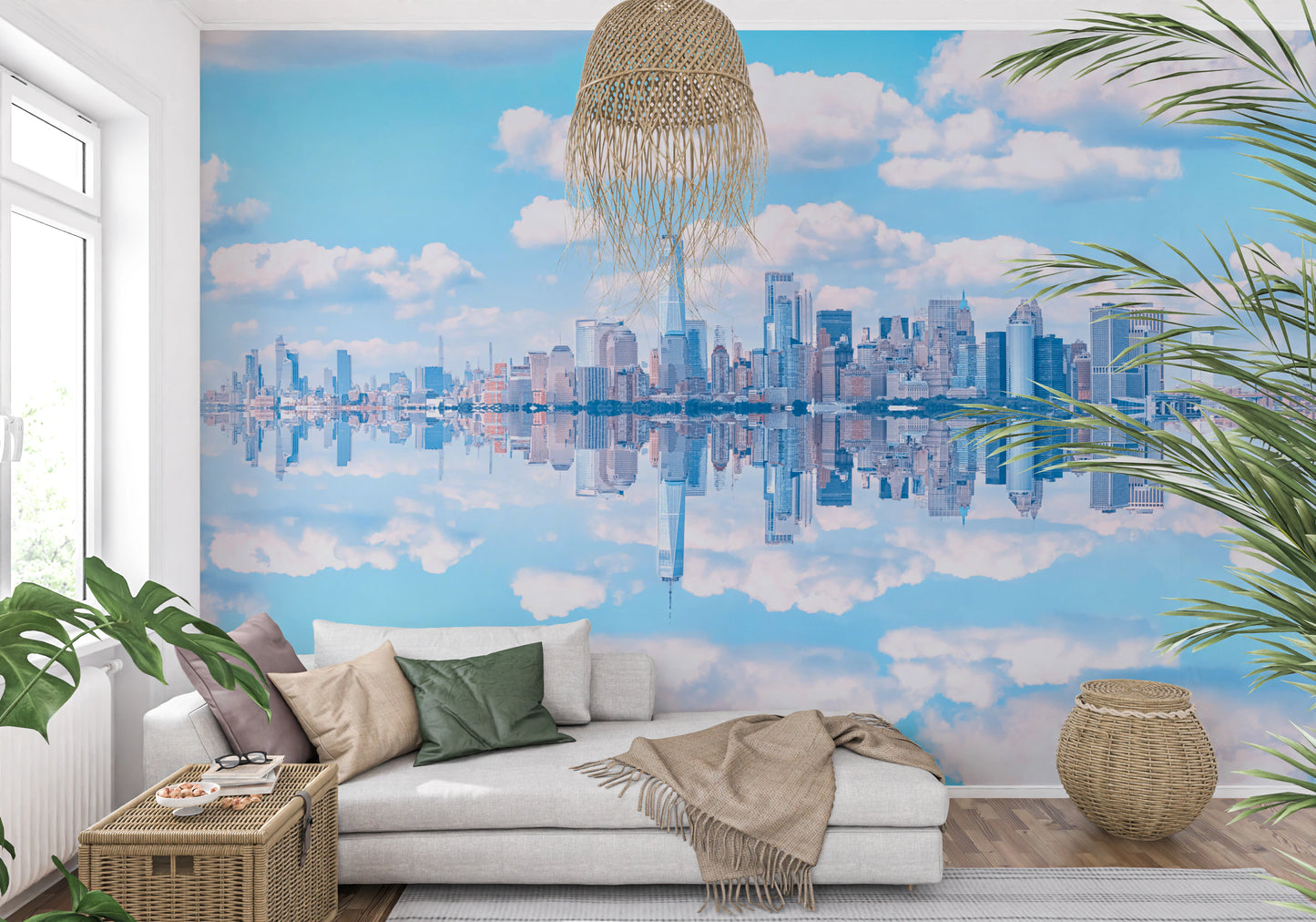 Skyline Reflection Wall Mural