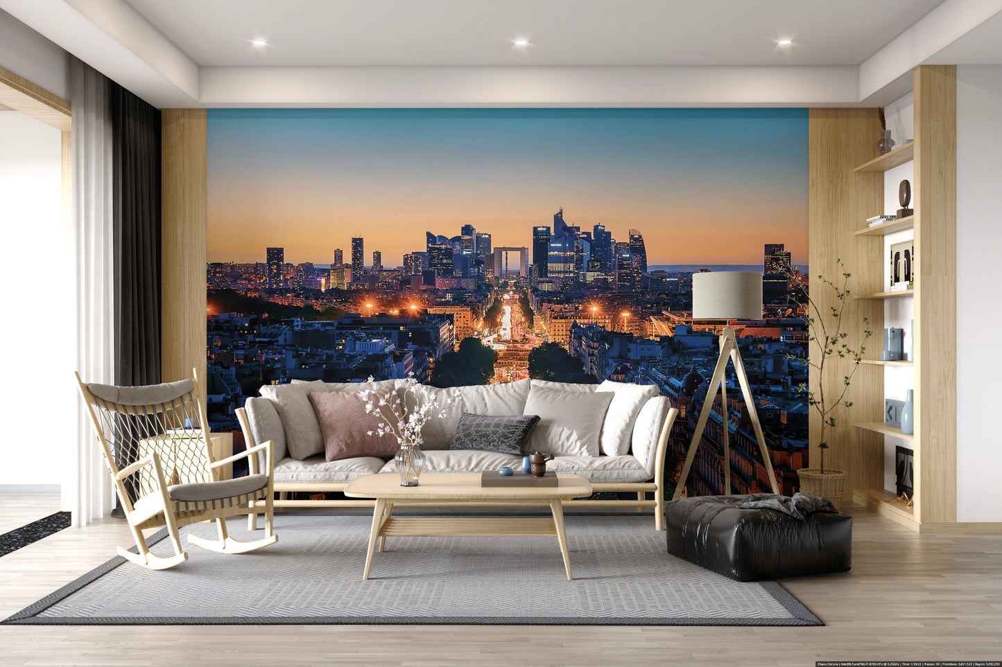 Metropolis Dusk Wall Mural