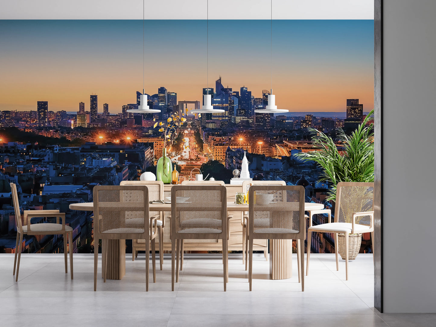 Metropolis Dusk Wall Mural