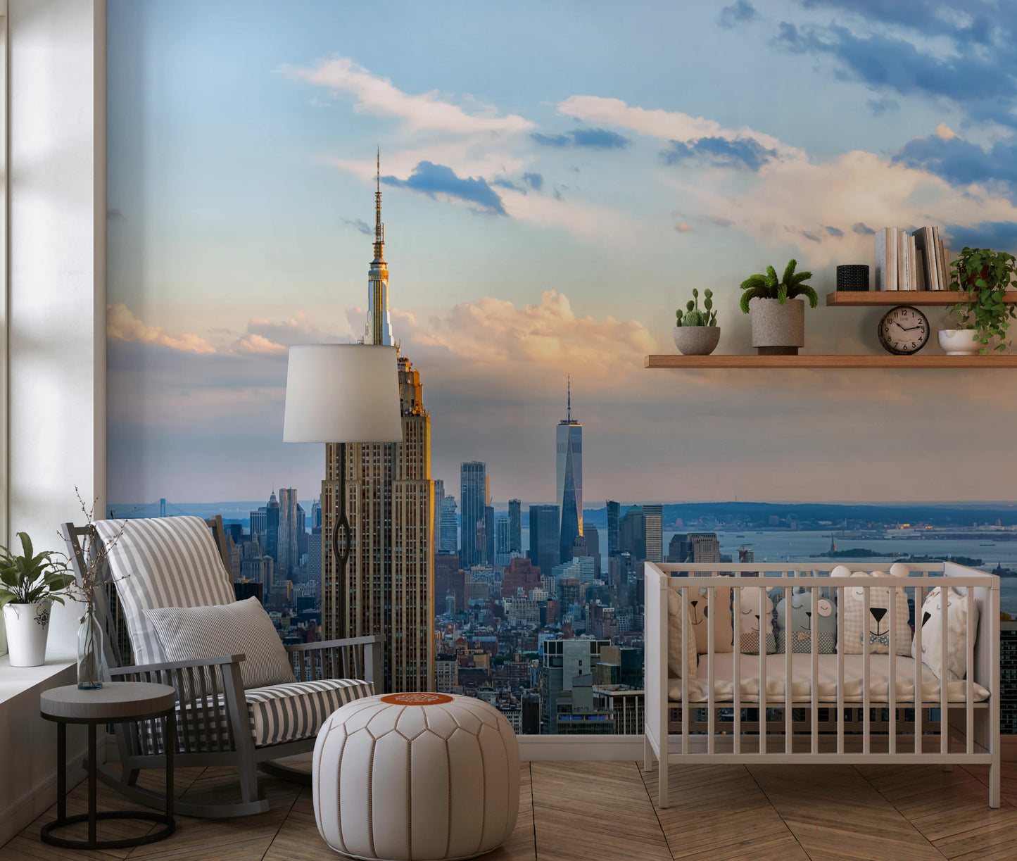 Metropolis Sunset Hues Wall Mural