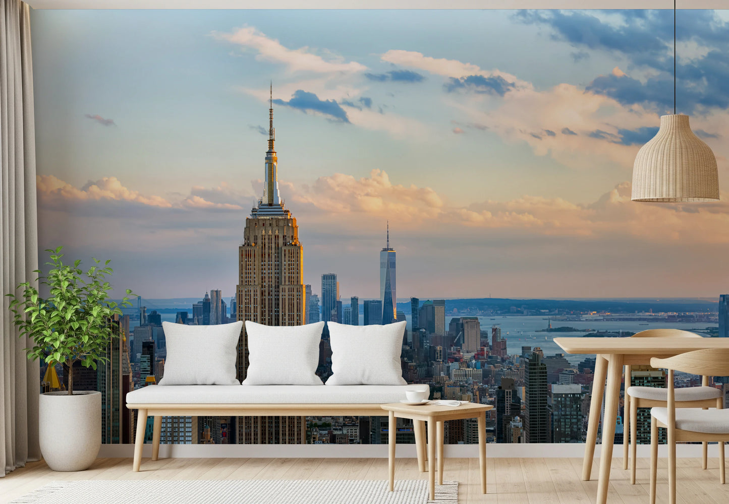 Metropolis Sunset Hues Wall Mural